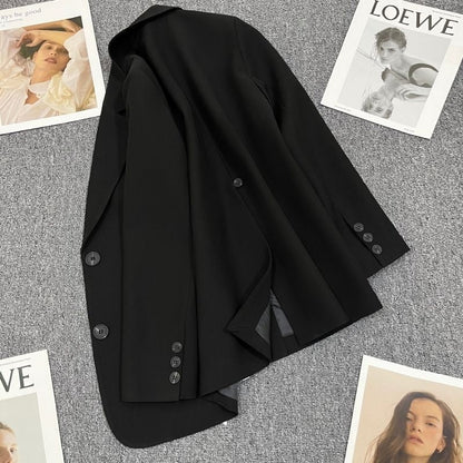 Damen Blazer Tailliert Kontrastknöpfe Norvielle