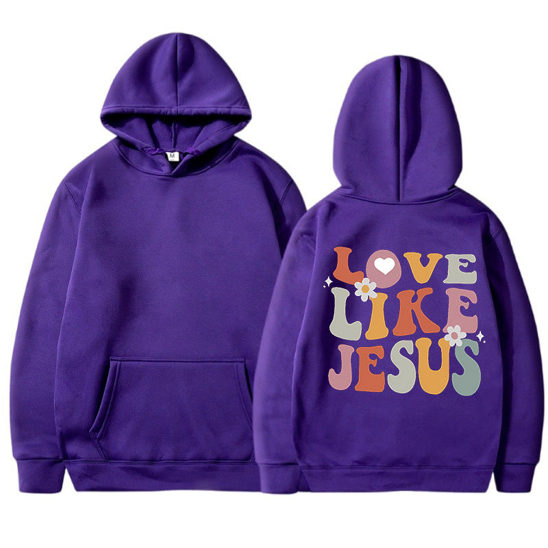Damen Hoodie Inspirierender Aufdruck Norvielle Baumwolle