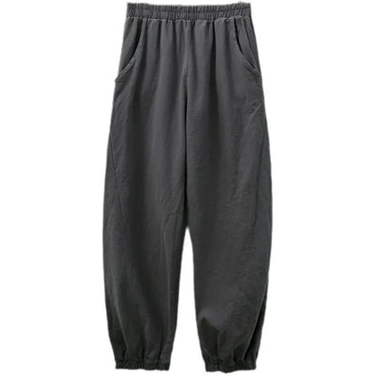 Damen Bequeme Luftpants Elastischer Bund Norvielle