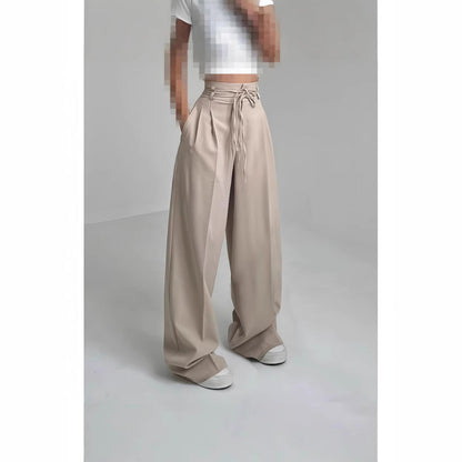Damen Bundfaltenhose Elastischer Taillenbund Norvielle