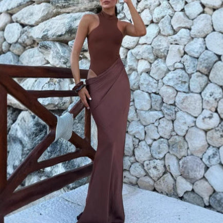 Damen Maxi-Kleid Modischer Schnitt Norvielle