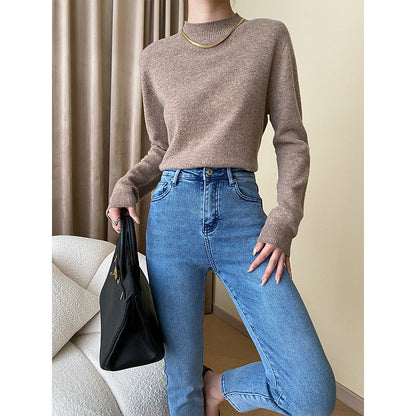 Damen Hochtaillierte Jeans Slim Fit