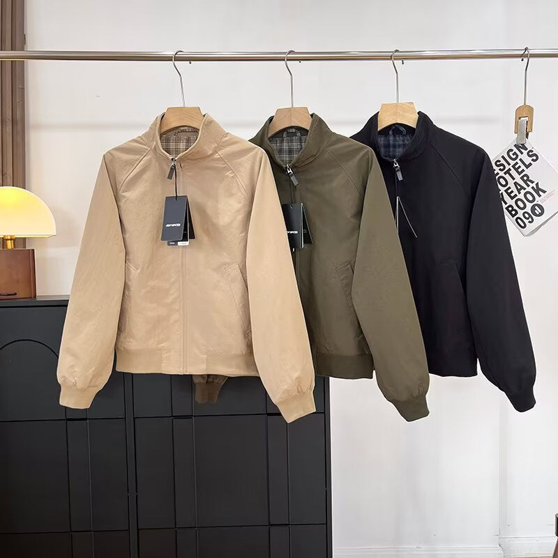 Damen Übergangsjacke modisch mit hohem Kragen und Taschen Norvielle