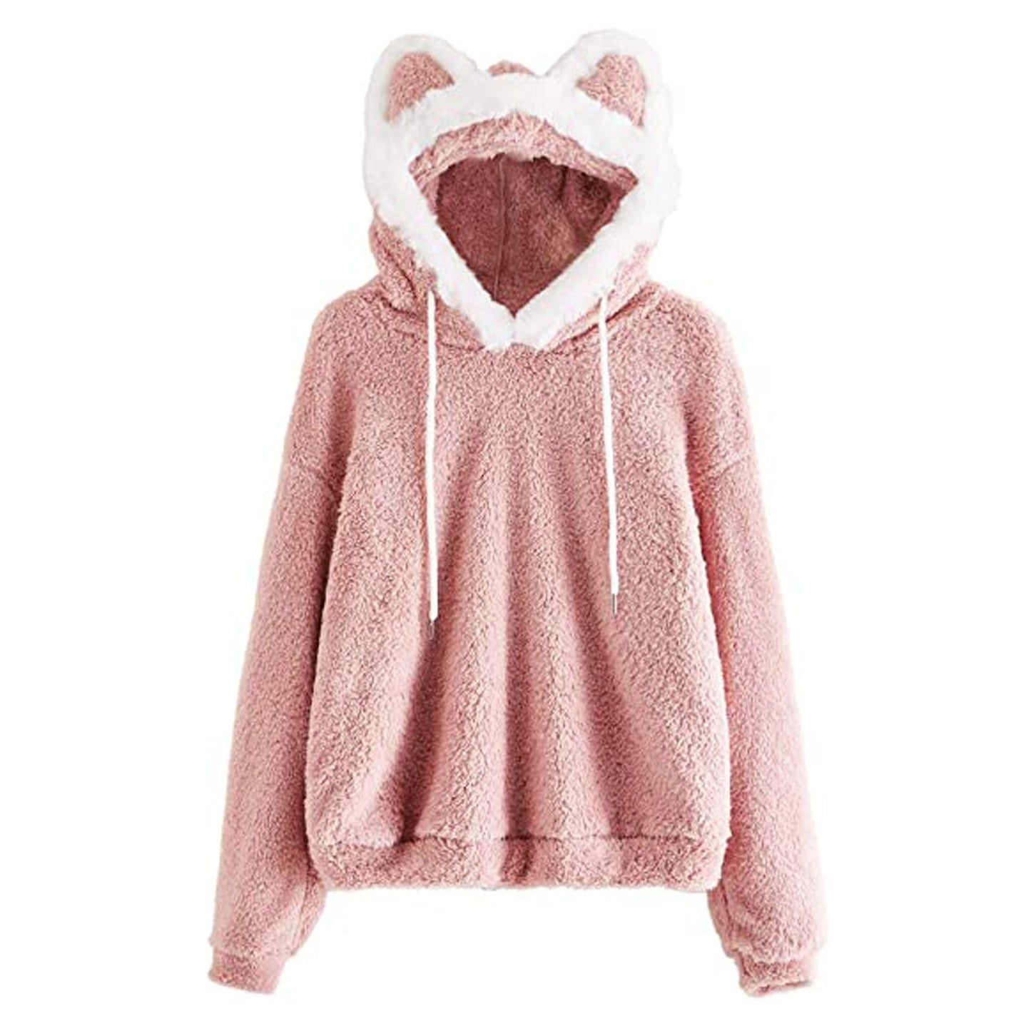Damen Kapuzenpullover Katzenohren Norvielle Kuschelig