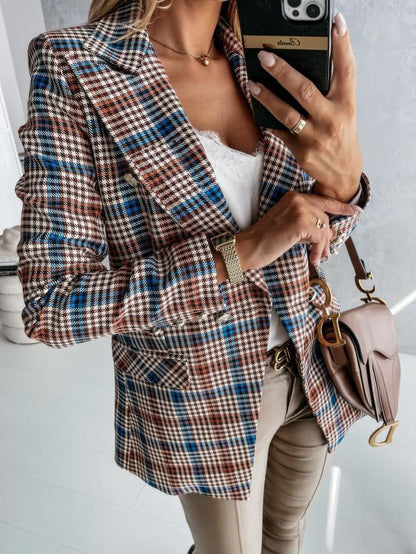 Damen Karo Blazerjacke Norvielle