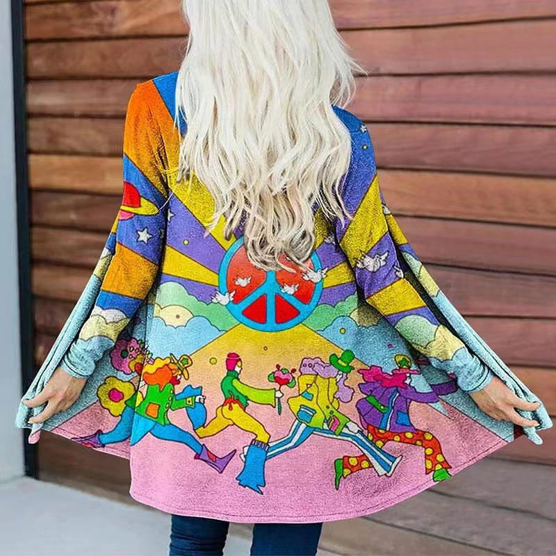 Damen Kapuzenpullover Weit Norvielle Bunt - Norvielle