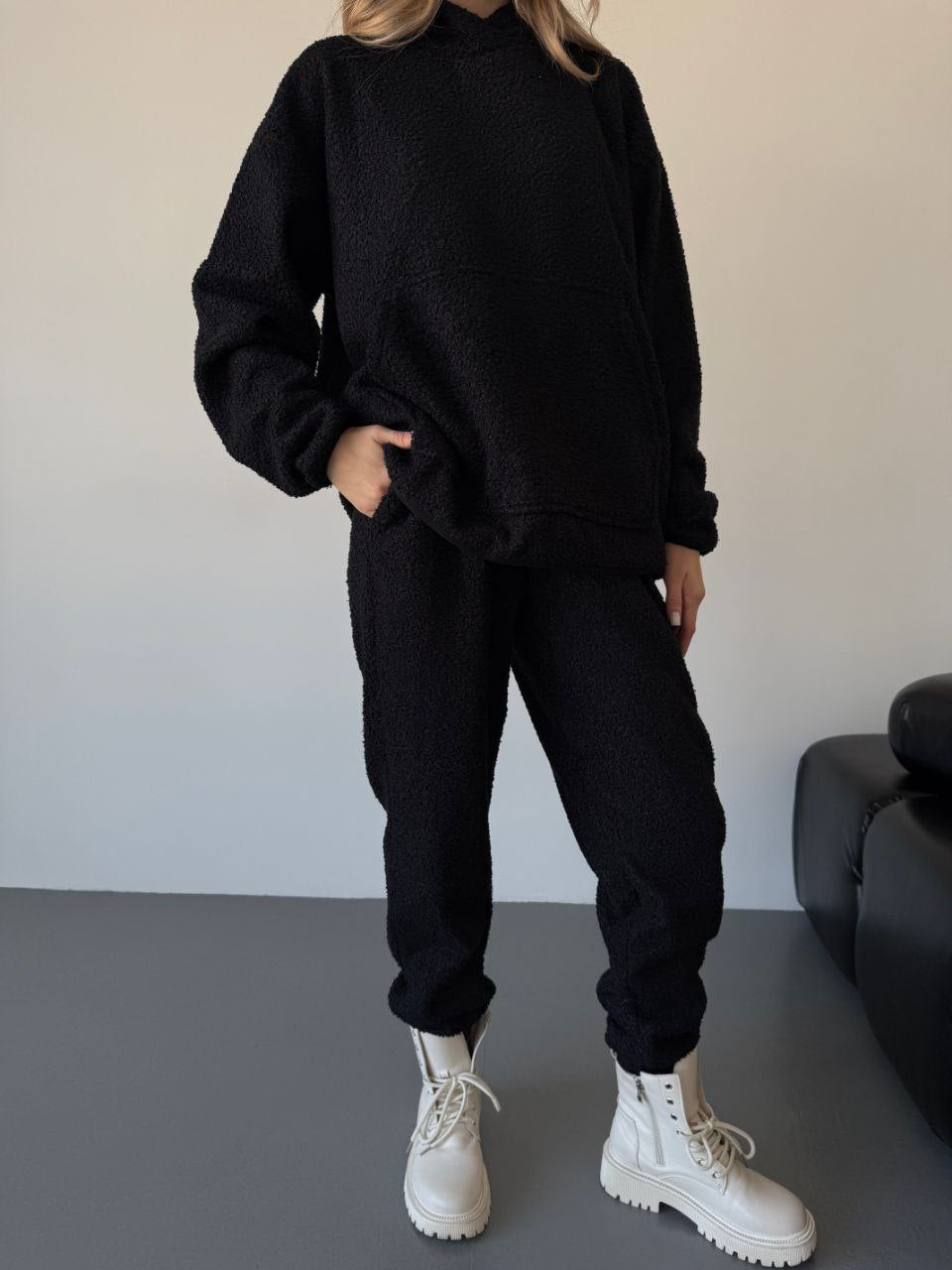 Damen Kuschelhülle mit Kapuze und Taschen