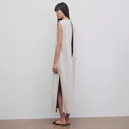 Damen Maxikleid Fließend V-Ausschnitt Norvielle
