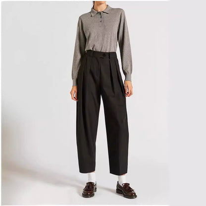 Damen Hochbundhose Weit Norvielle Elegante