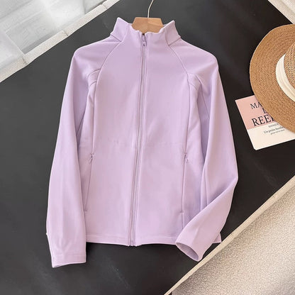 Damen Sportjacke Atmungsaktiv Hochkragen Norvielle