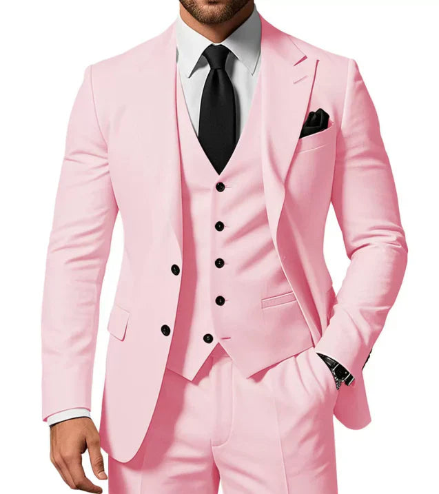 Herren Anzug 3-teilig mit Jacke, Weste und Hose