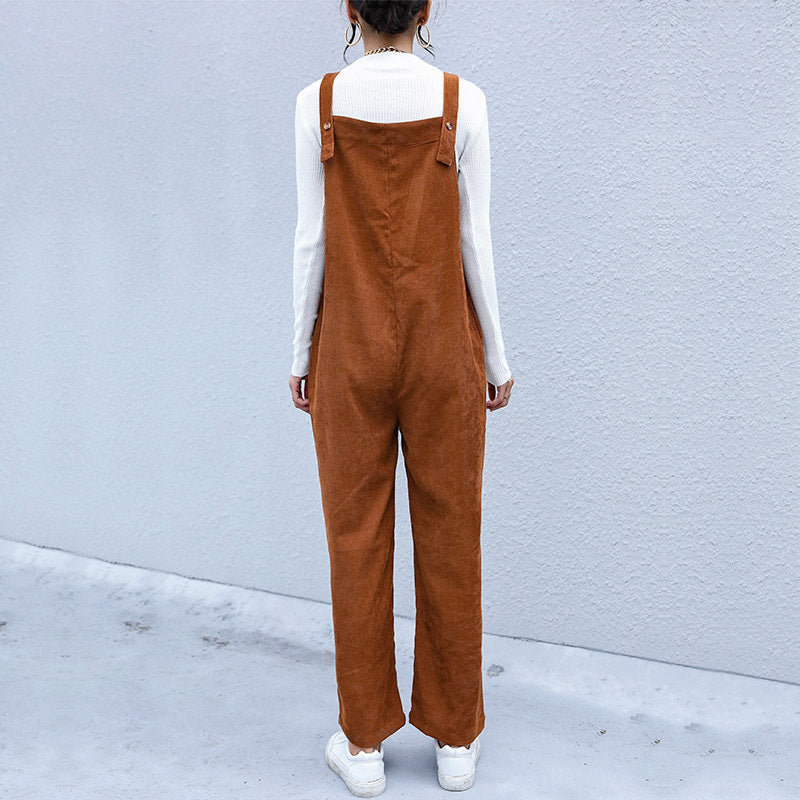 Damen Cordhose Weich Bequem Mit Taschen