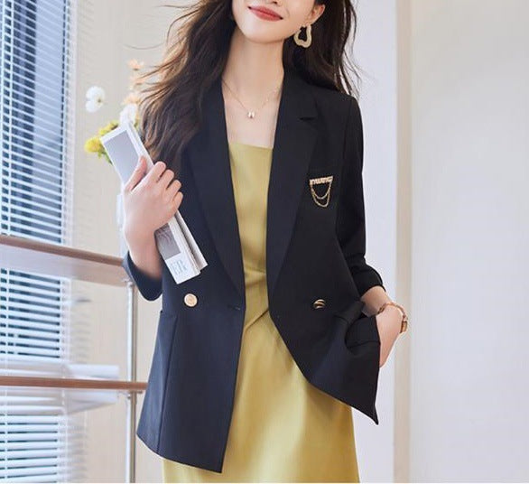 Damen Blazer Elegant Knopfdetails