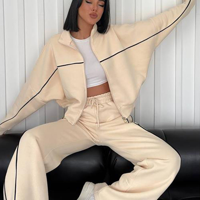 Damen Sportliches Zweiteiler-Set Sweatshirt und Hose Norvielle - Norvielle