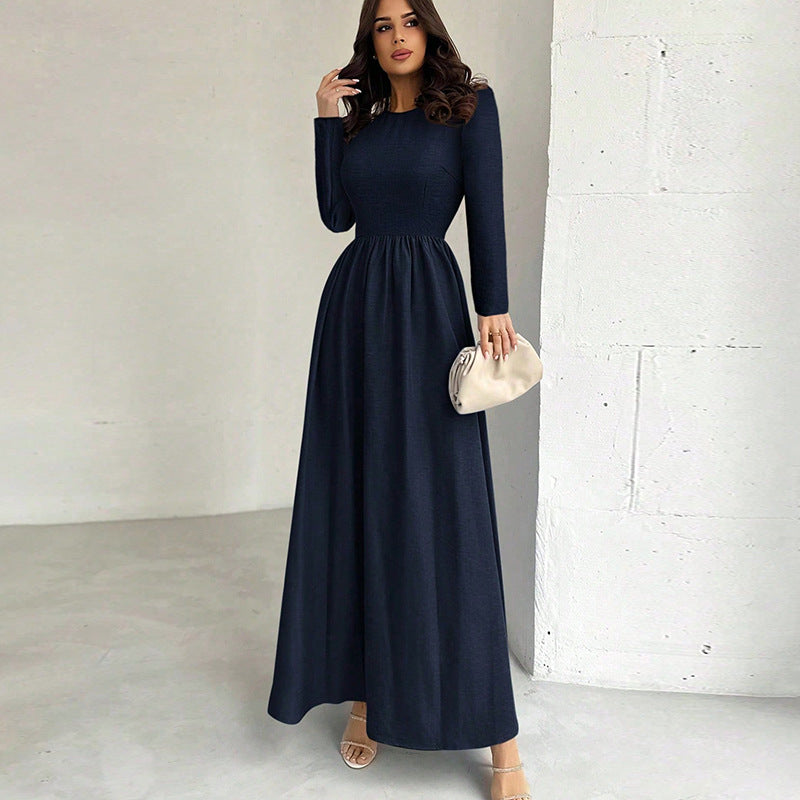Damen Maxikleid Slim Fit Langer Ärmel Norvielle
