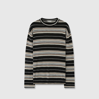 Damen Langarmshirt Streifenmuster Norvielle