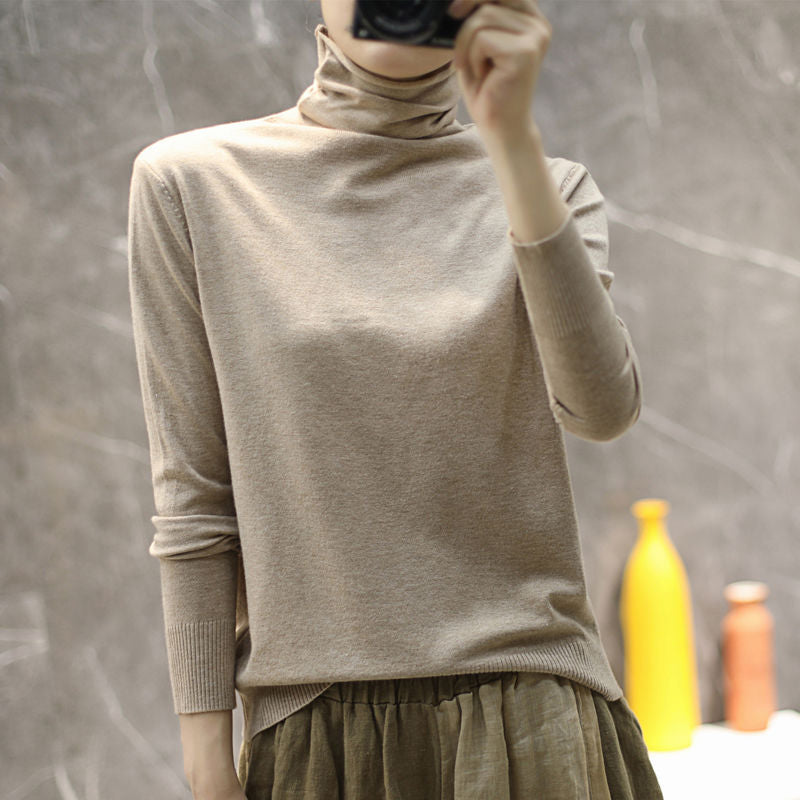 Damen Rollkragenpullover Hochwertig Norvielle - Norvielle