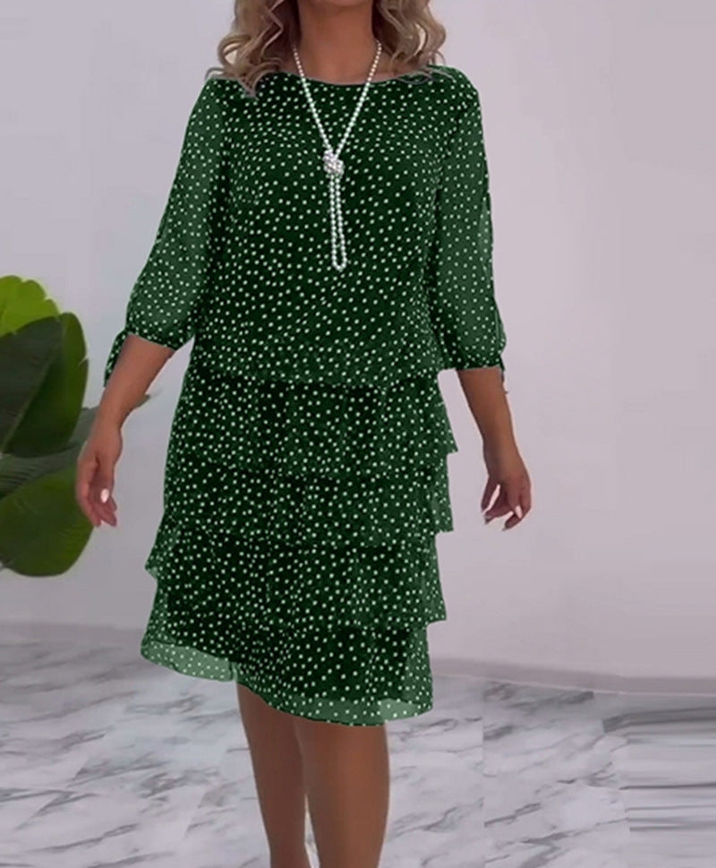 Damen Hemdblusenkleid Volant-Design Norvielle