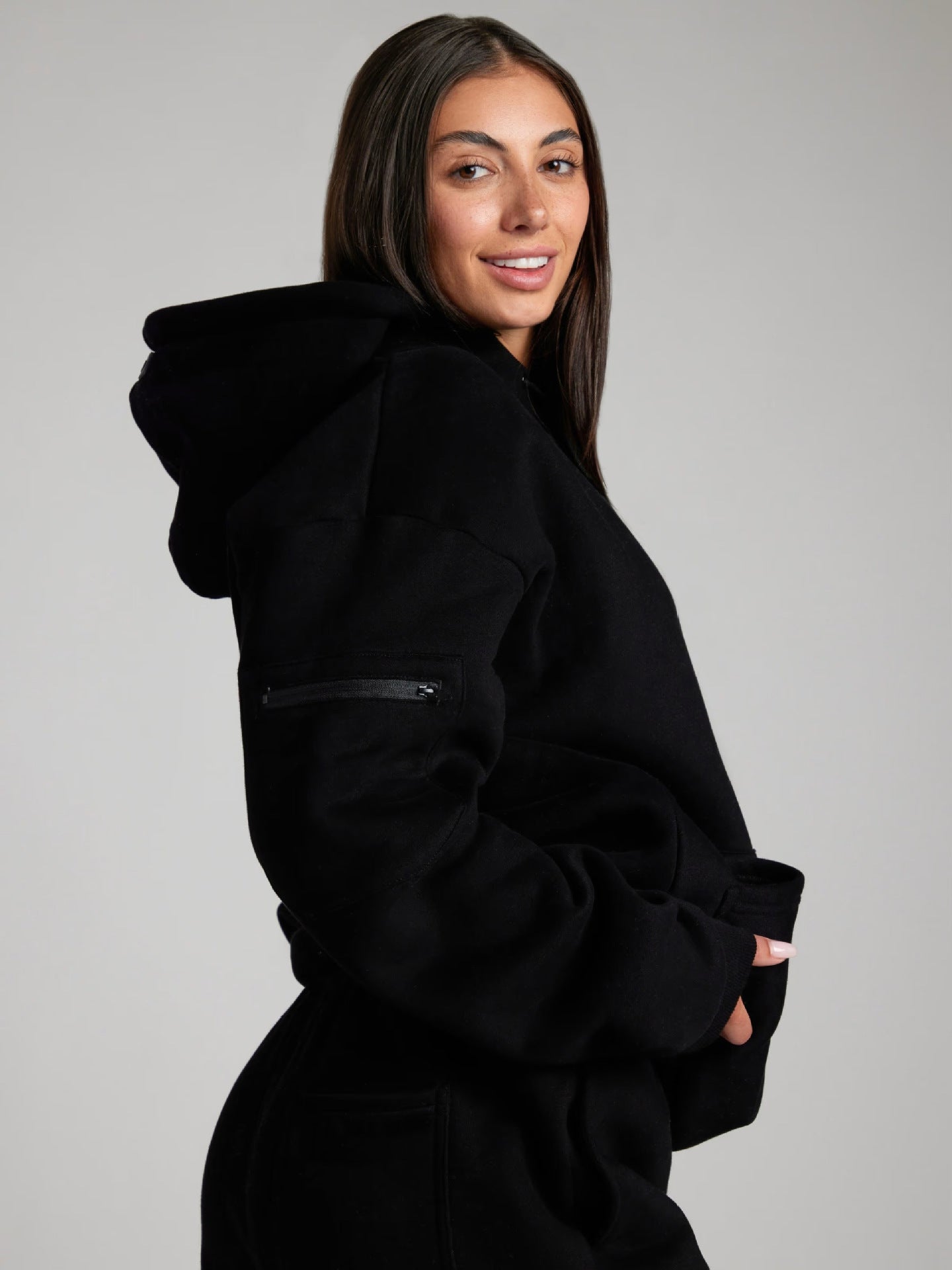 Damen Hoodie mit Schlafmaske Weich Norvielle