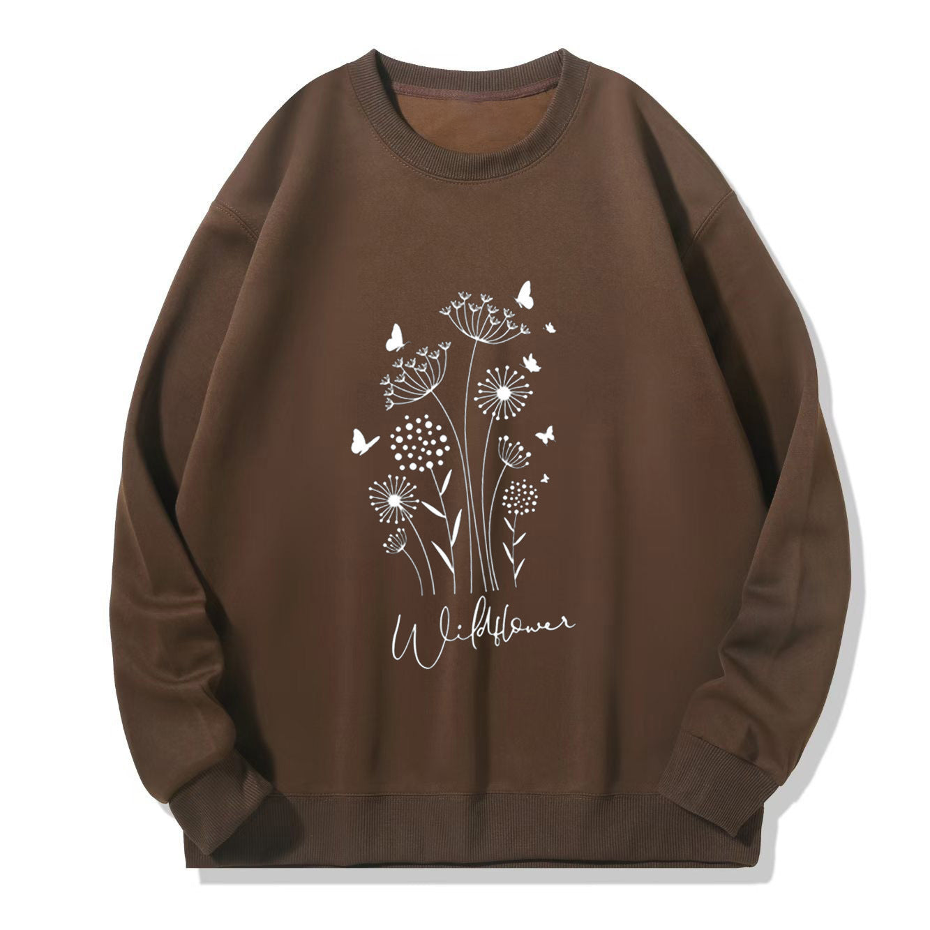 Damen Sweatshirt Floralmuster Kuschelig Weich Norvielle