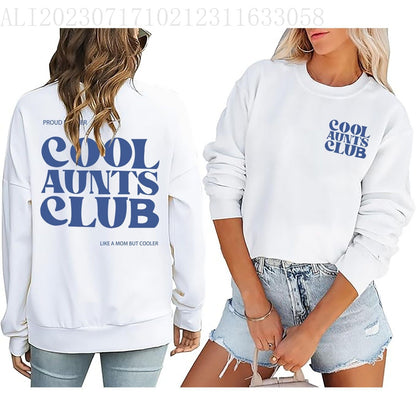 Damen Sweatshirt Club-Motiv Norvielle Baumwolle