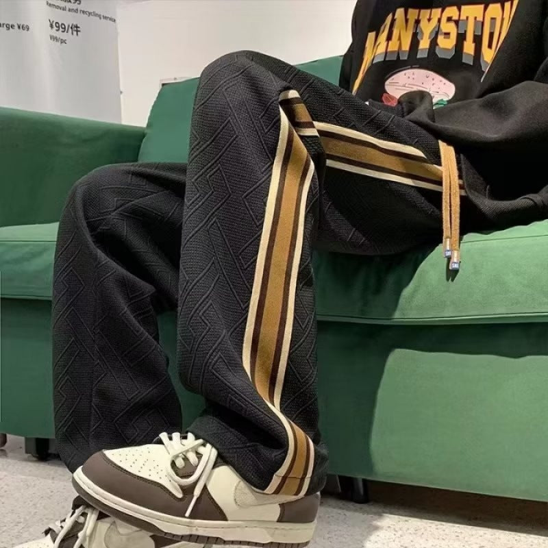 Damen Freizeithose Strukturiert Seitliche Streifen Norvielle