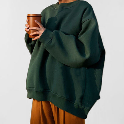 Damen Oversized Sweatshirt Weiter Schnitt Lässig Norvielle