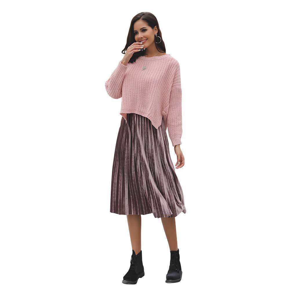 Damen Strickpullover Lässig Modisches Strickmuster