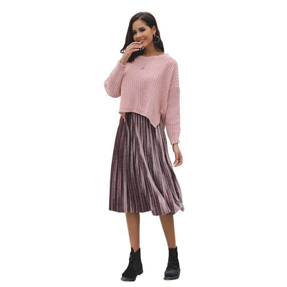 Damen Strickpullover Lässig Modisches Strickmuster