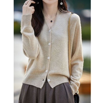 Damen Cardigan Knopfverschluss Weich Norvielle