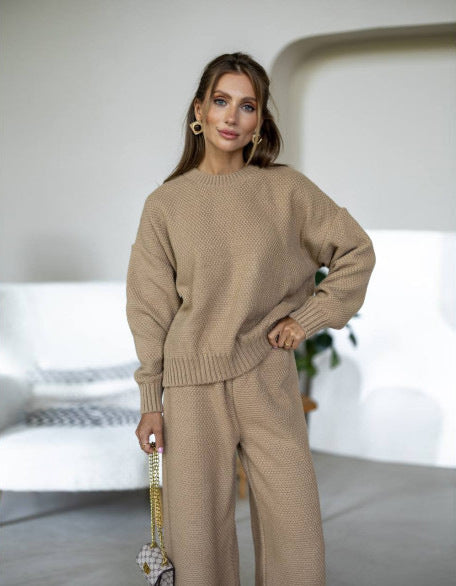 Damen Strickpullover Kuschelig Moderner Schnitt Weite Passform