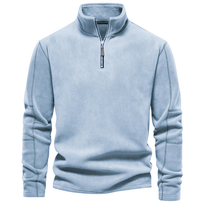 Herren Klassisches Sweatshirt Viertelreißverschluss