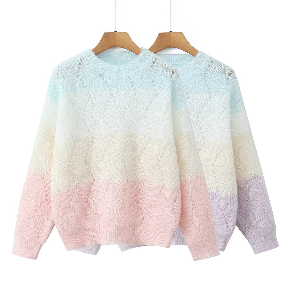 Damen Strickpullover Komfortabel Weich Pastellfarben - Norvielle