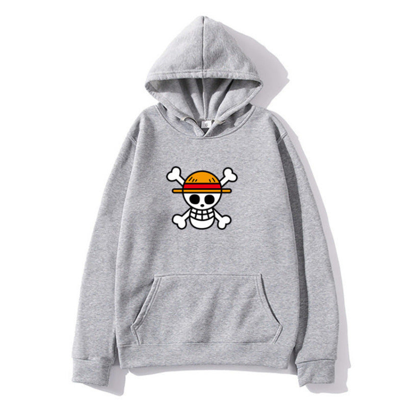 Damen Kapuzenpullover Piratenmotiv Bequem Norvielle