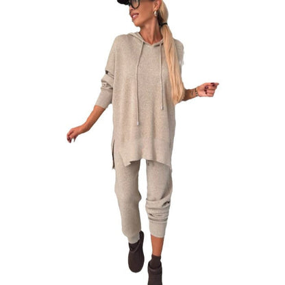 Damen Hoodie Jogginghose Set Baumwolle Hochkomfort Bequem