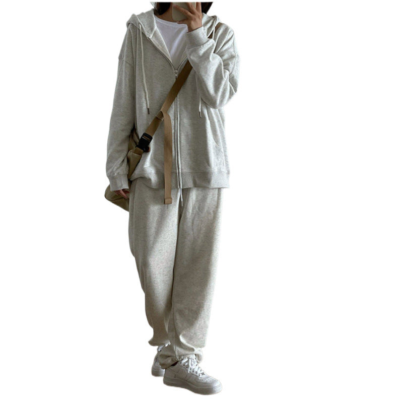 Damen Lounge-Set Kapuzenpullover Weite Jogginghosen Norvielle