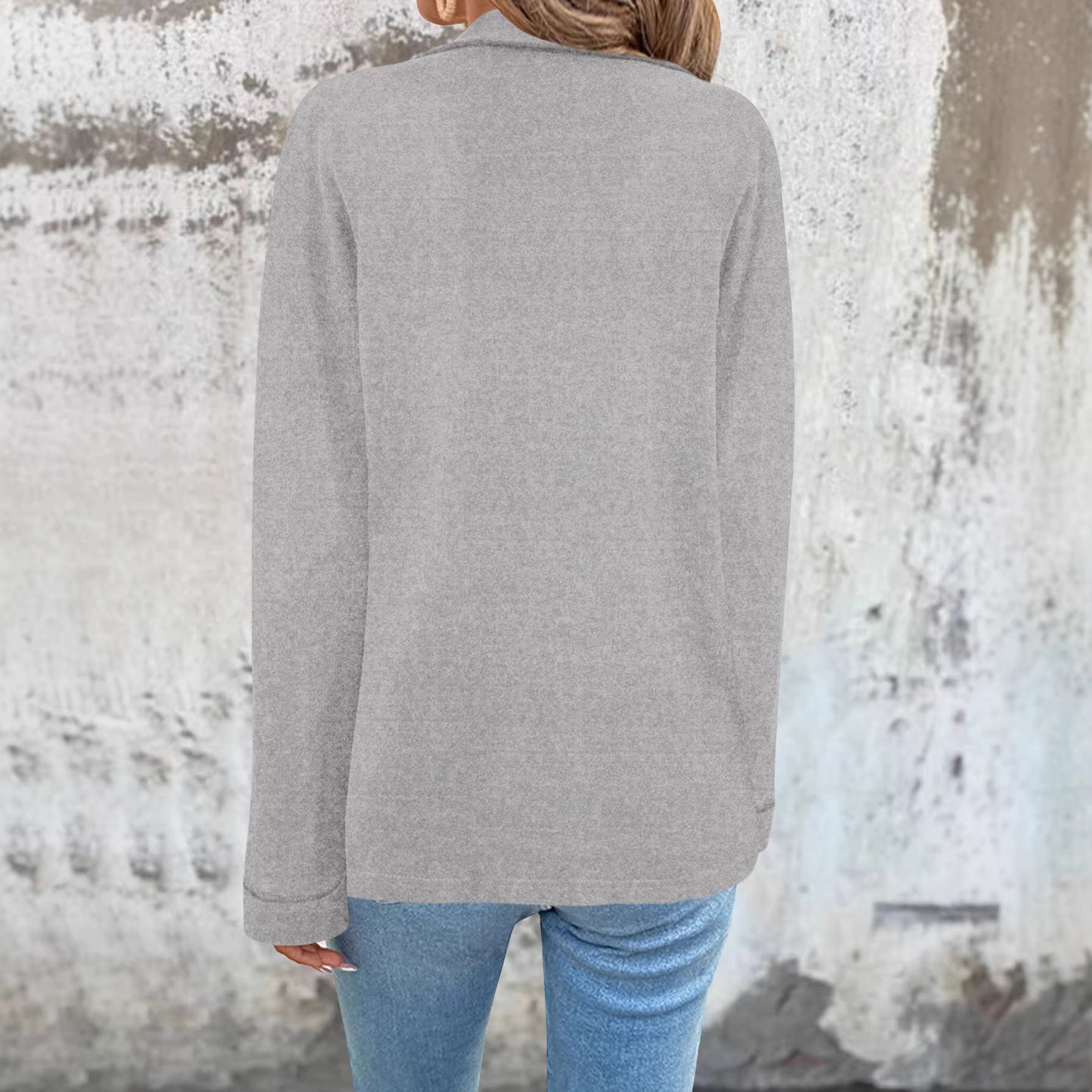Damen Oversized Blazerjacke mit Taschen Norvielle