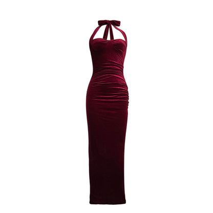 Damen Abendkleid Figurbetont Herzausschnitt Gerafft Norvielle