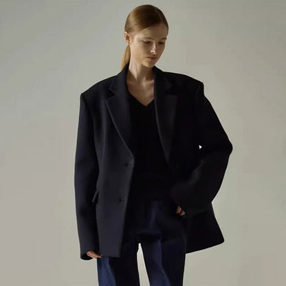 Damen Oversize Blazer mit Innenjacke Norvielle