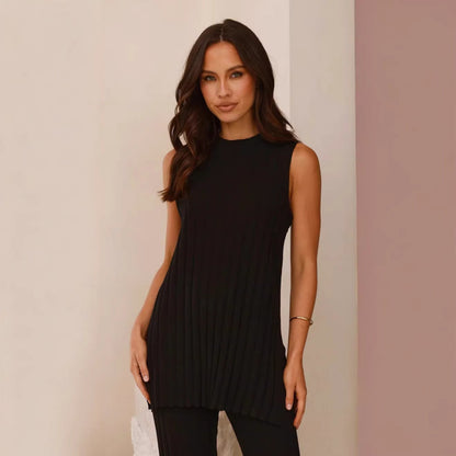 Damen Rib-Loungewear-Set Norvielle Elegantes Set