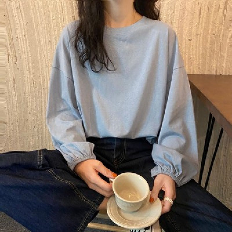 Damen Langarmshirt mit Volantärmeln Norvielle