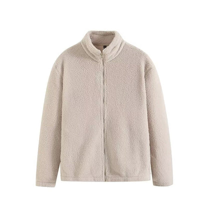 Damen Fleecejacke Hochkragen Reißverschlusstaschen Norvielle