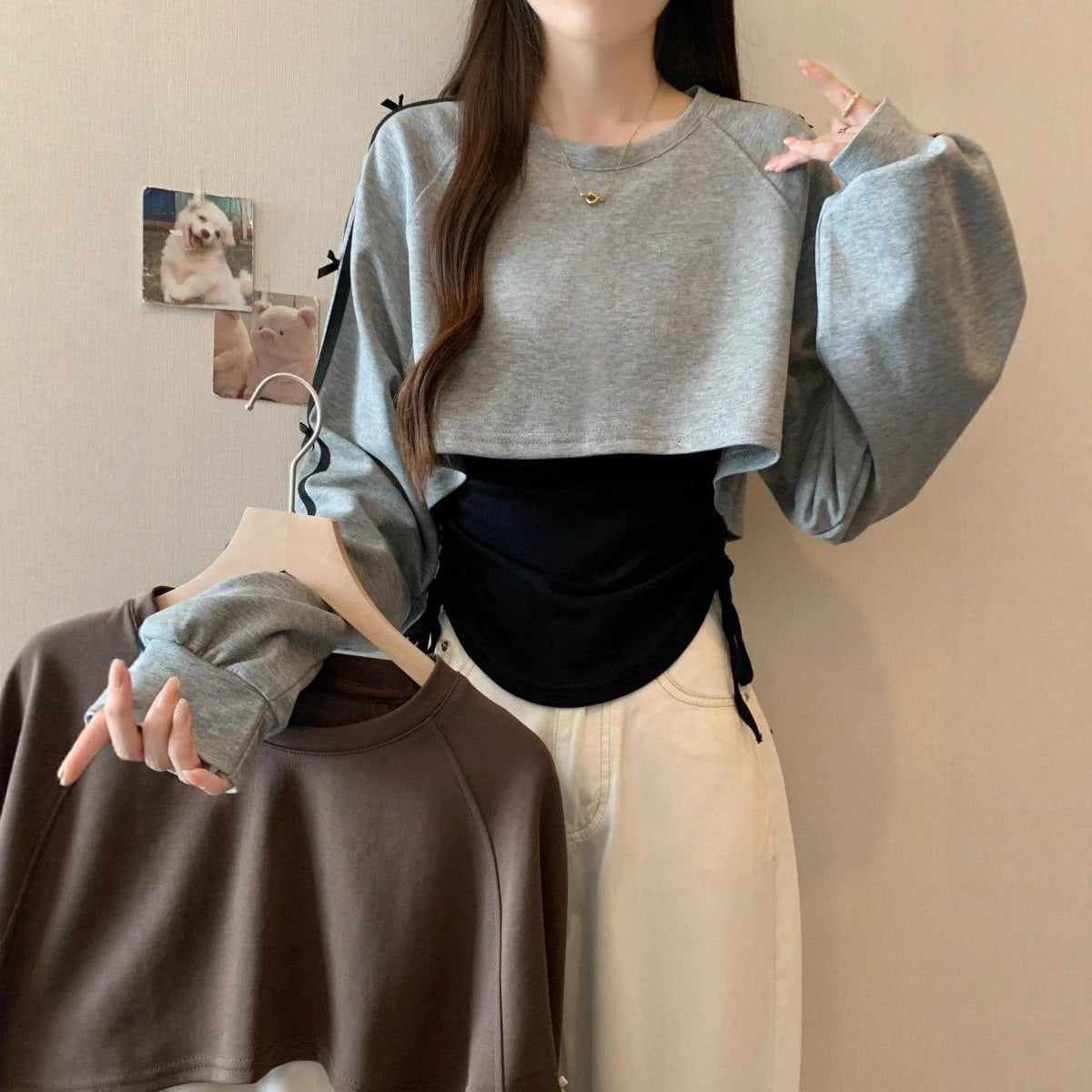 Damen Sweatshirt Norvielle Modisch