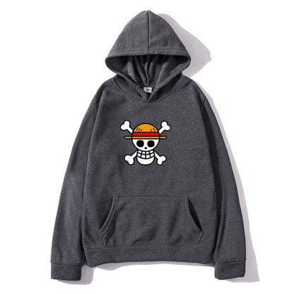 Damen Kapuzenpullover Piratenmotiv Bequem Norvielle