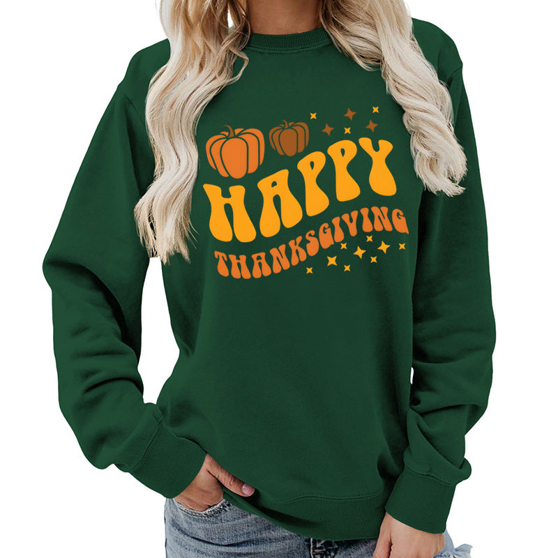 Damen Pullover Weihnachtliches Kürbismotiv Gemütlich Norvielle