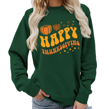 Damen Pullover Weihnachtliches Kürbismotiv Gemütlich Norvielle