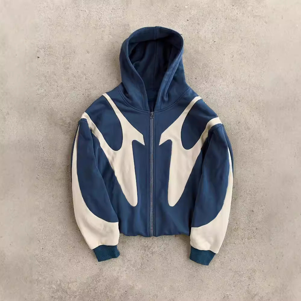 Damen Kapuzenpullover Lässig Kontrastfarben Modern Norvielle