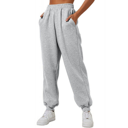 Damen Jogginghose Elastischer Bund Eingrifftaschen Norvielle