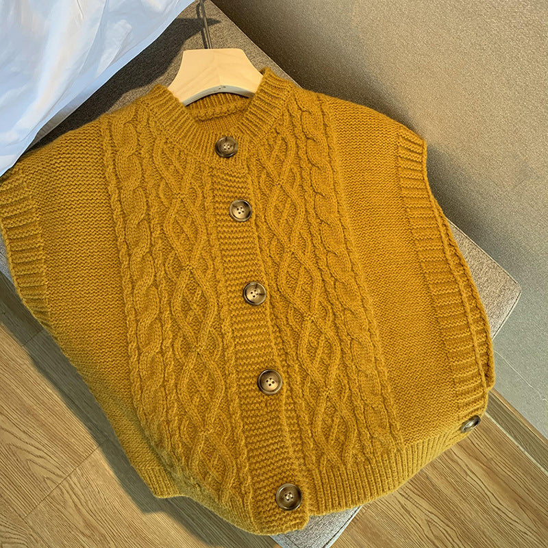 Damen Strickweste Zopfmuster Norvielle