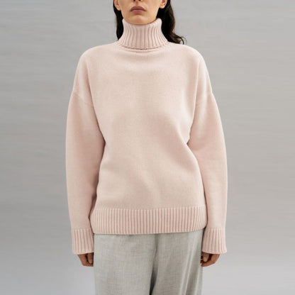 Damen Rollkragenpullover Oversized Kuschelfleece Norvielle